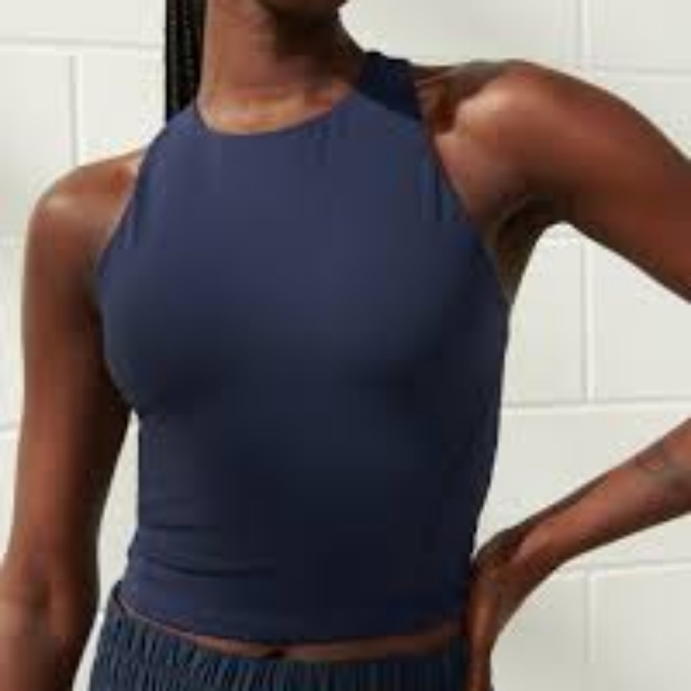 YPB studioSOFT High-Neck Open Back Slim Tank